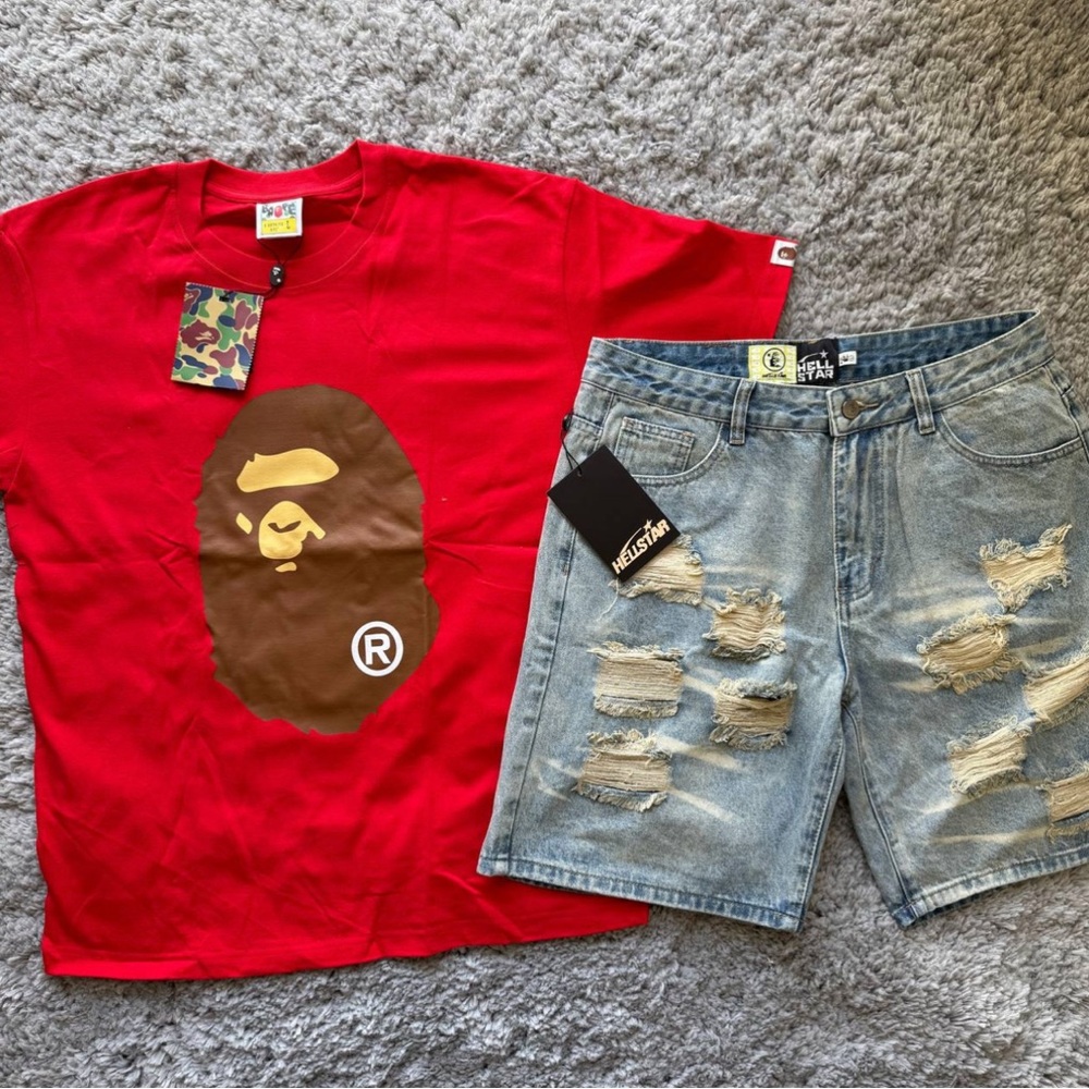 Bape Red Graphic T-Shirt